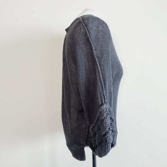 😍 TSE Linen Crochet V-Neck Sweater - Picture 5 of 10